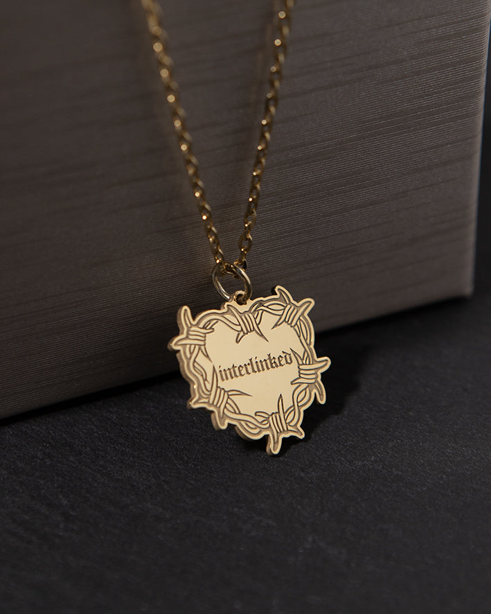 Collana Cuore Spinato Interlinked