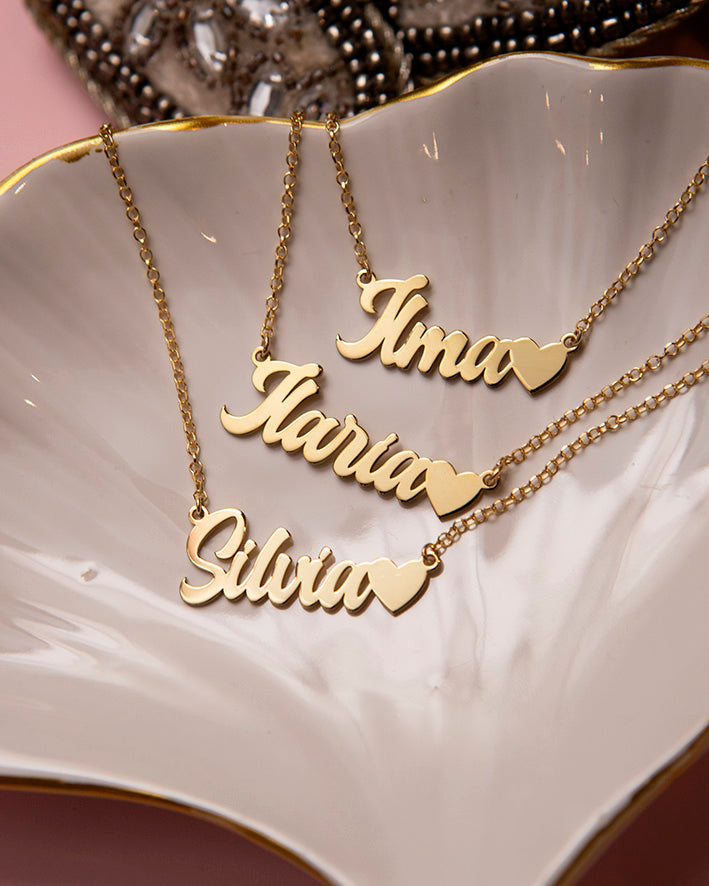 Collana con Nome e cuore