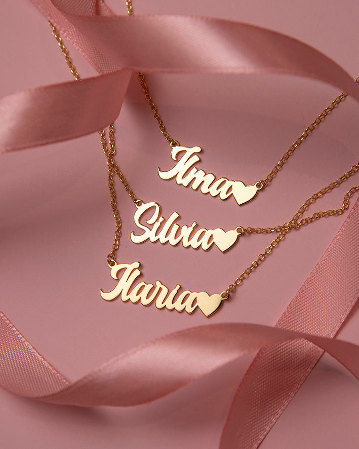 Collana con Nome e cuore