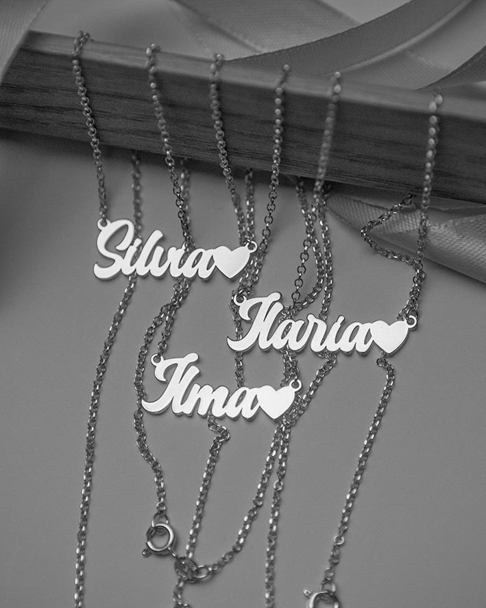 Collana con Nome e cuore