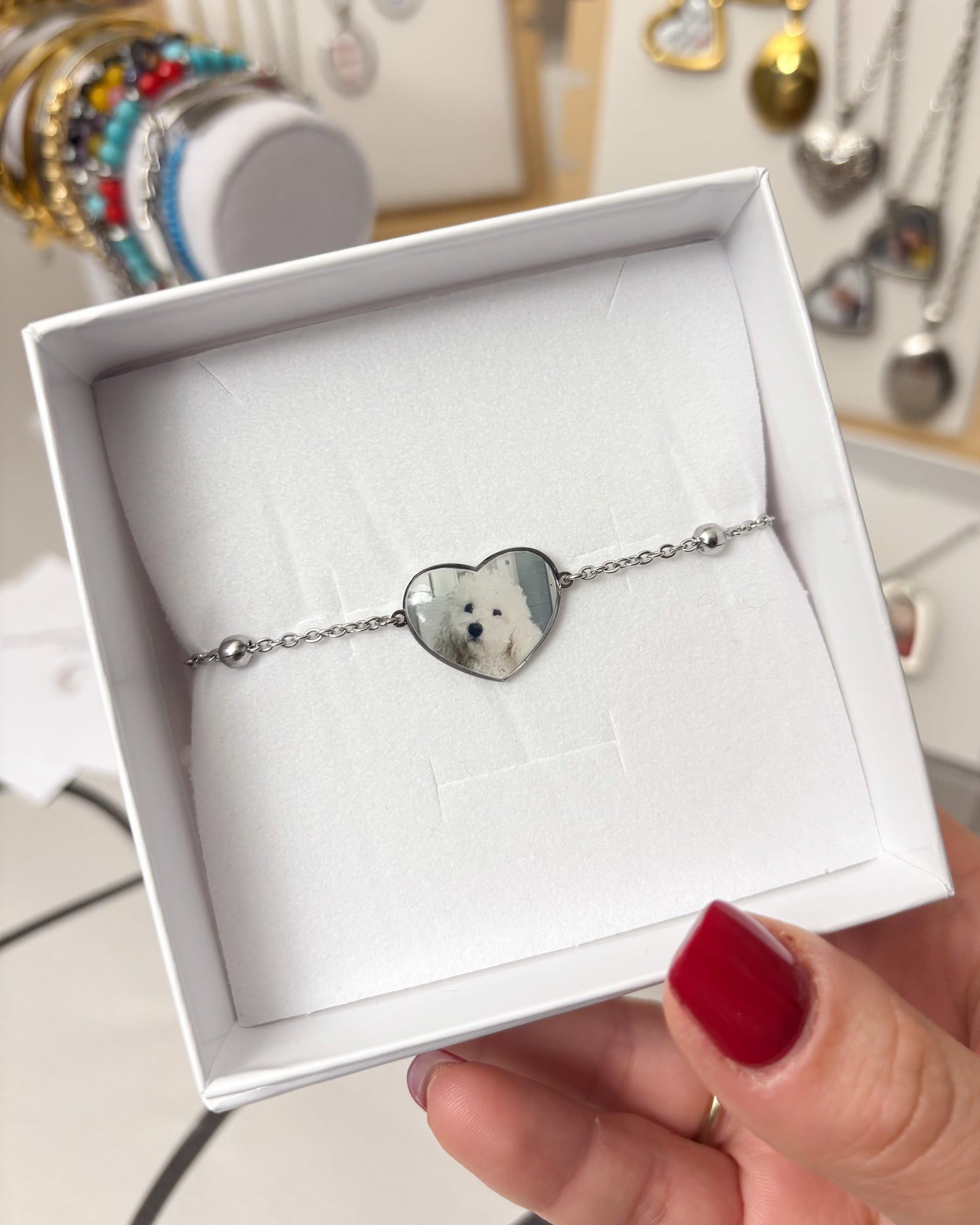 Bracciale cuore con foto