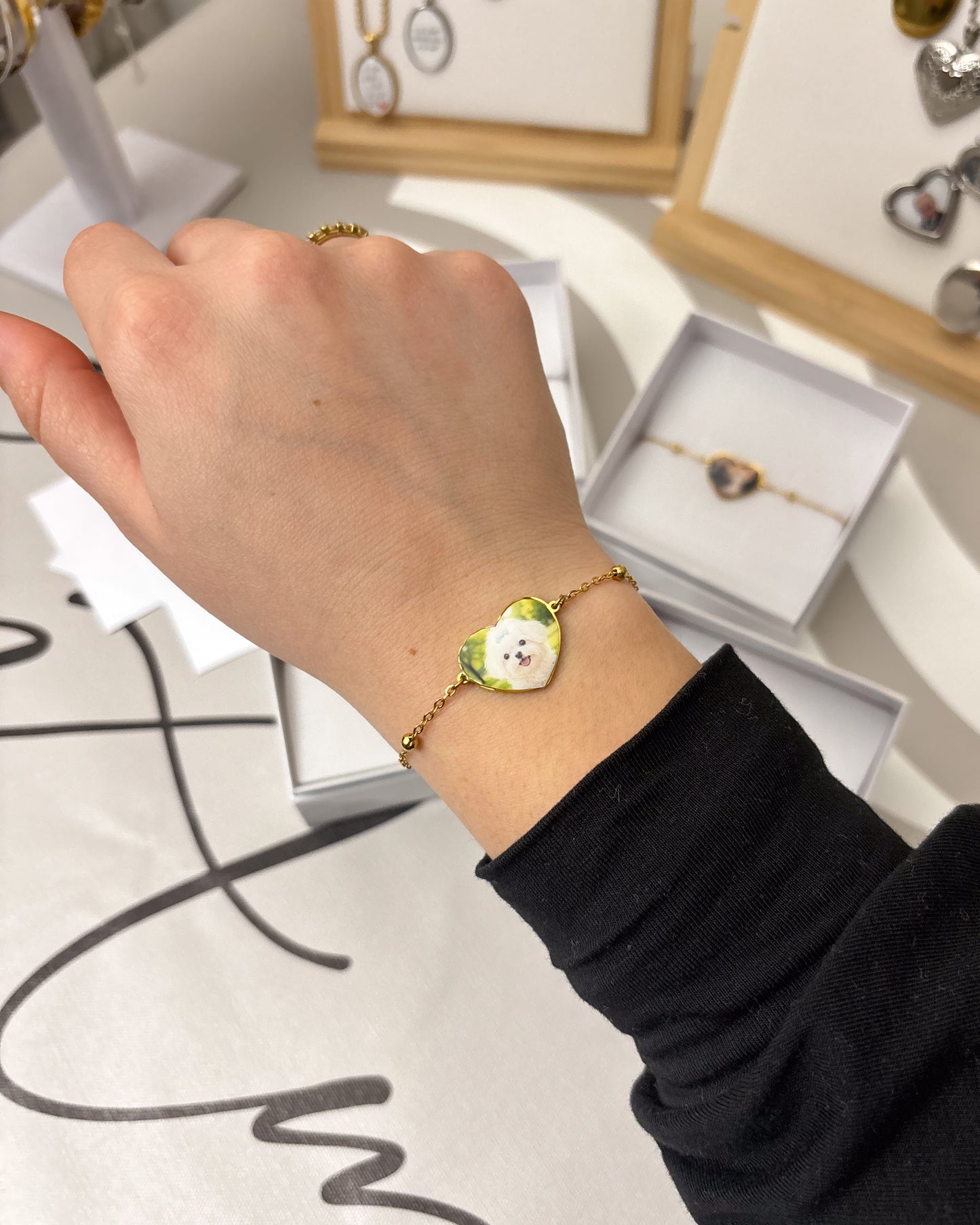 Bracciale cuore con foto