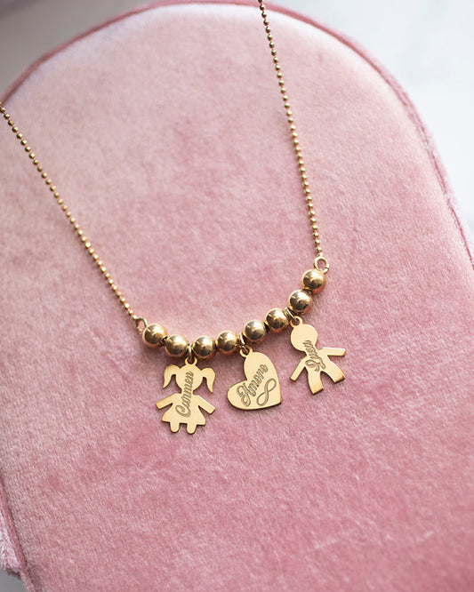 Collana Baby Personalizzata 3 Ciondoli