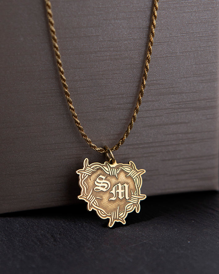 Collana Cuore Spinato