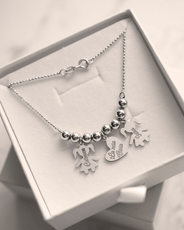 Collana Baby Personalizzata 3 Ciondoli