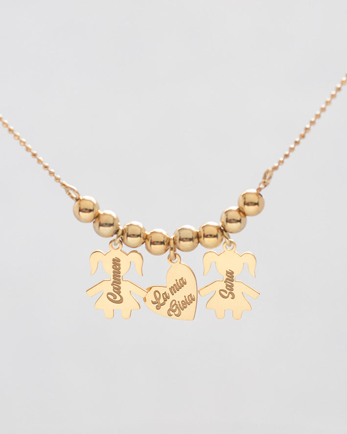 Collana Baby Personalizzata 3 Ciondoli