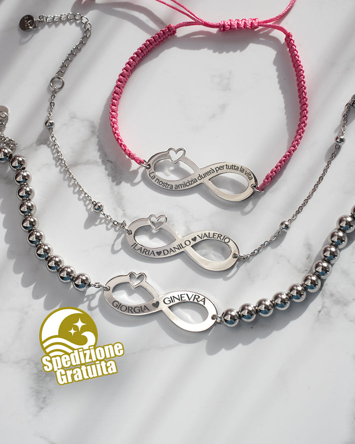 Bracciale Infinito in Acciaio