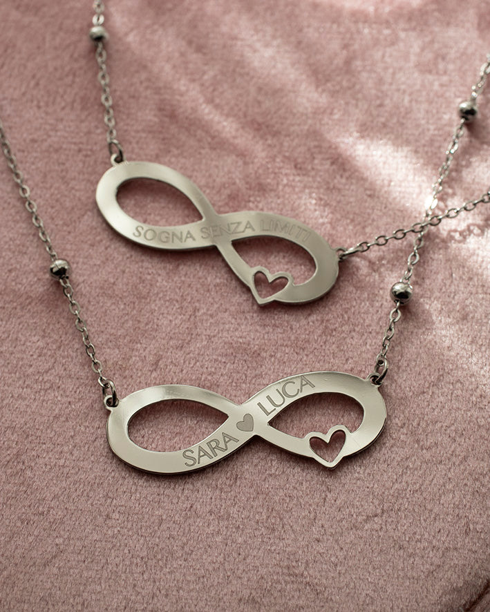 Collana Infinito in Acciaio