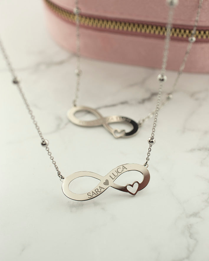 Collana Infinito in Acciaio