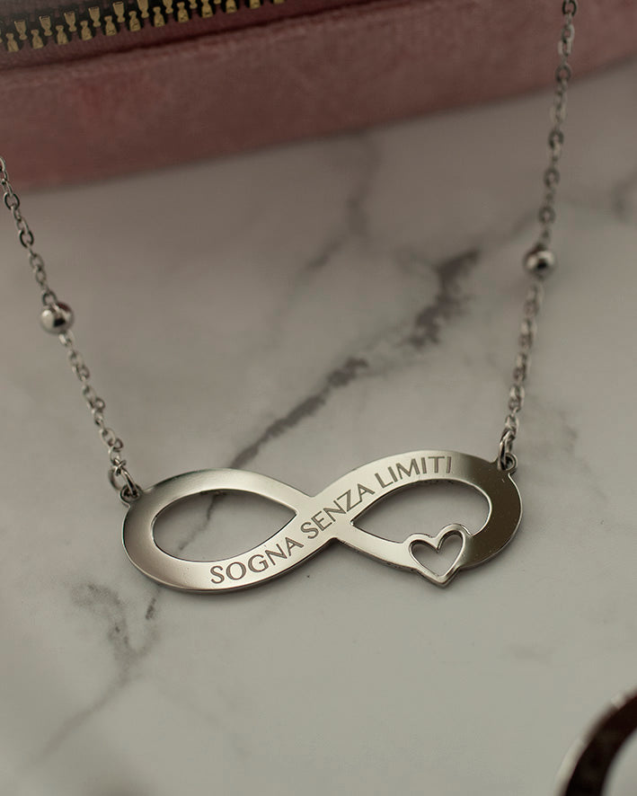Collana Infinito in Acciaio