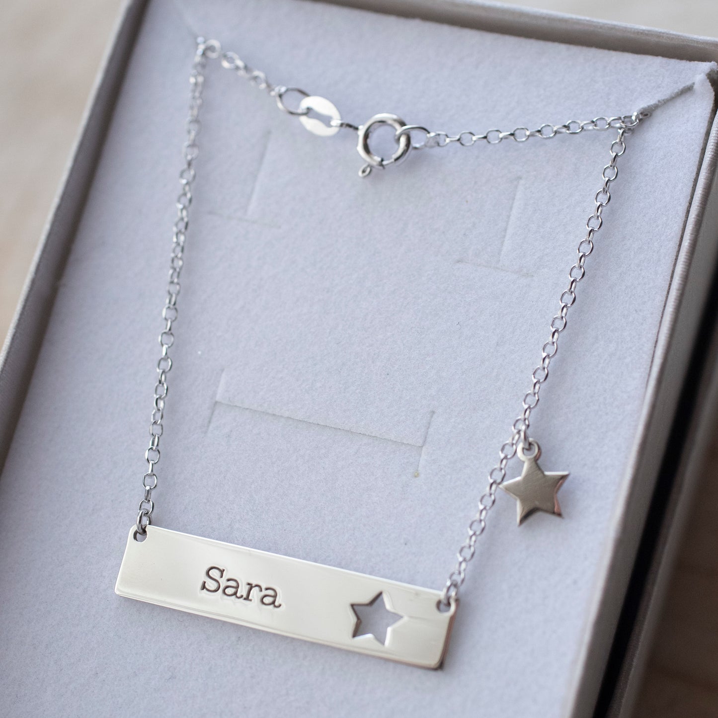 COLLANA PLACCHETTA CUORE O STELLA