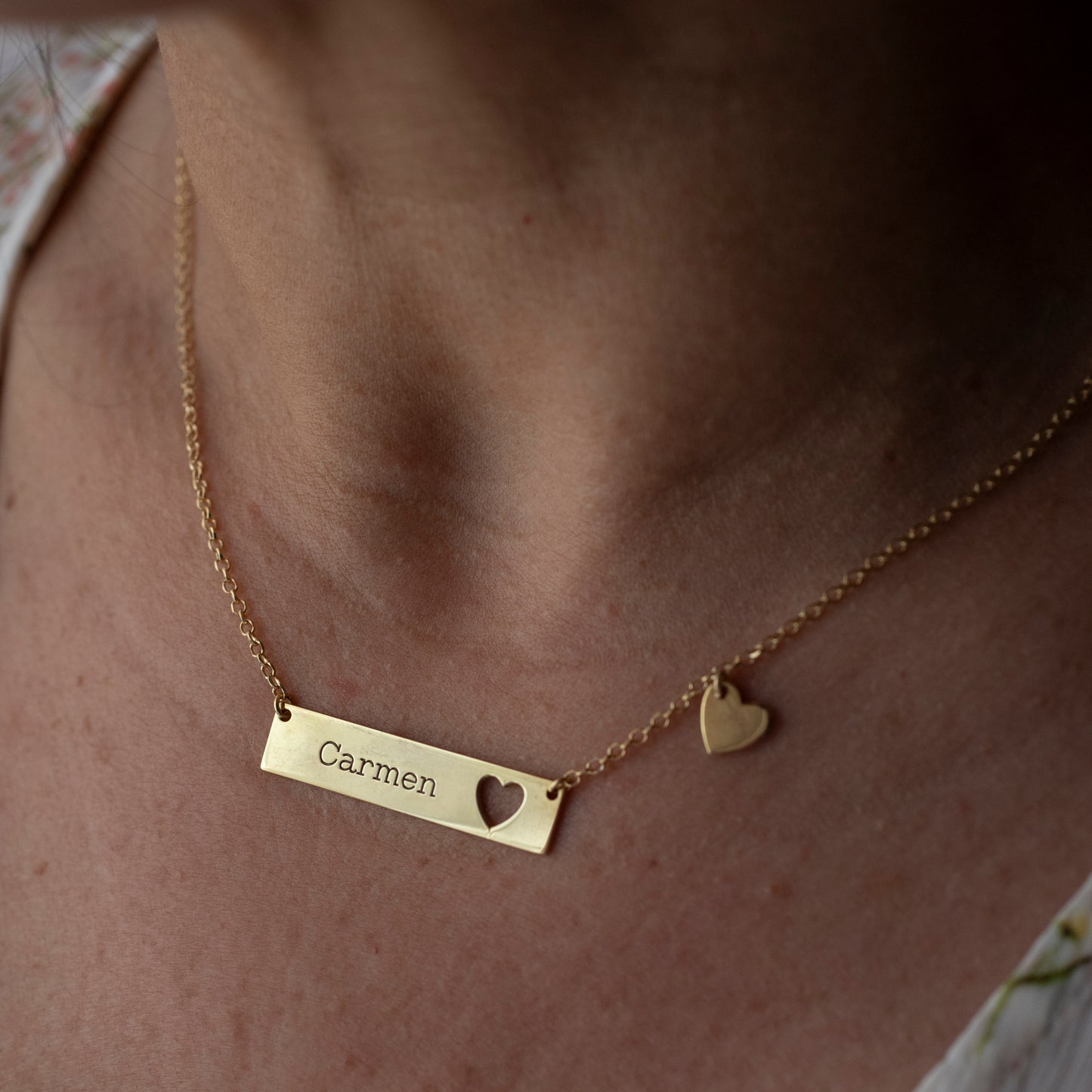 COLLANA PLACCHETTA CUORE O STELLA