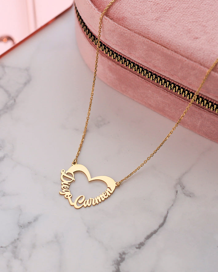 Collana Cuore con Nomi