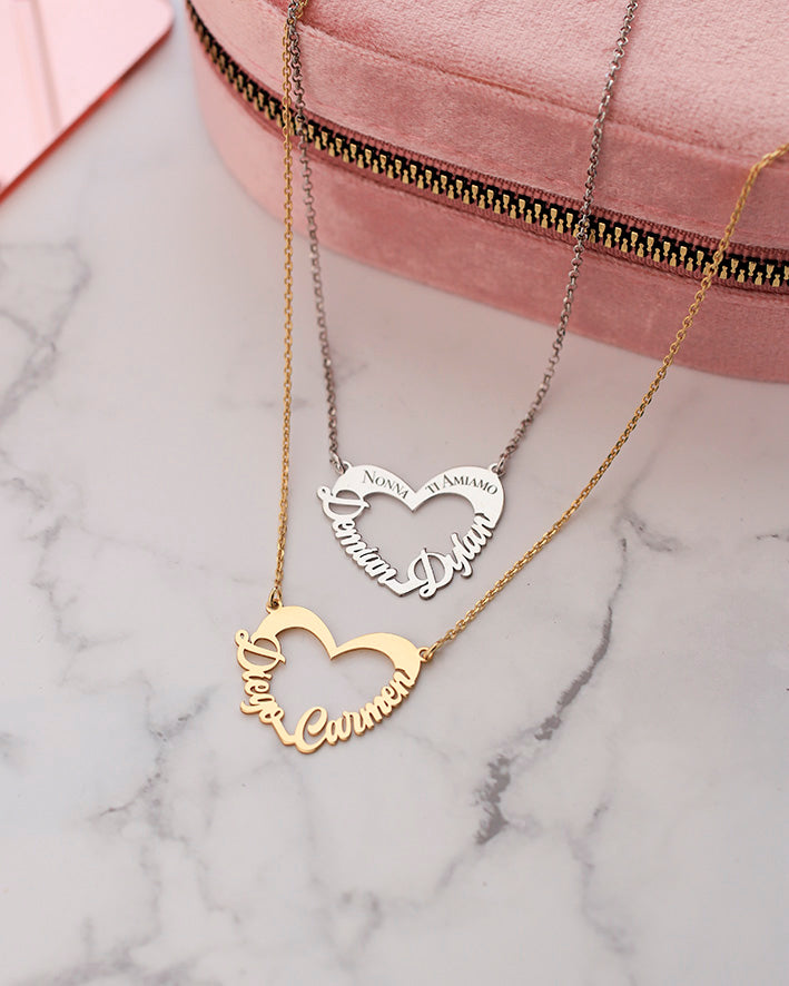 Collana Cuore con Nomi