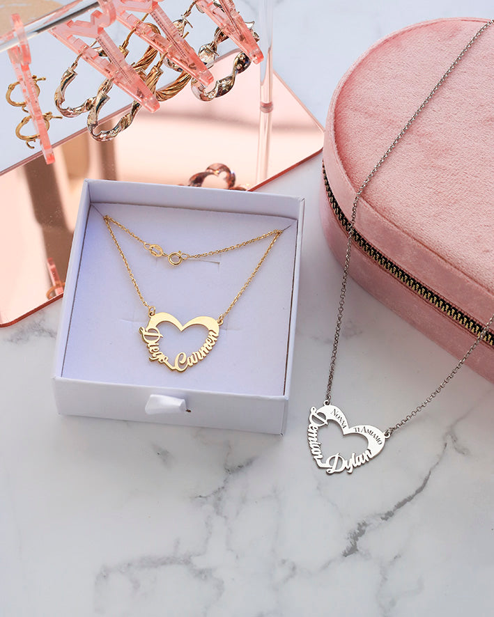 Collana Cuore con Nomi