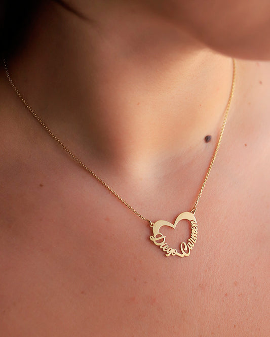 Collana Cuore con Nomi